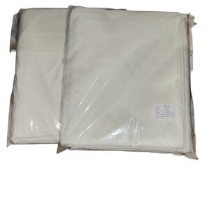 Two Cream Table Cloths 60x102 Rectangular